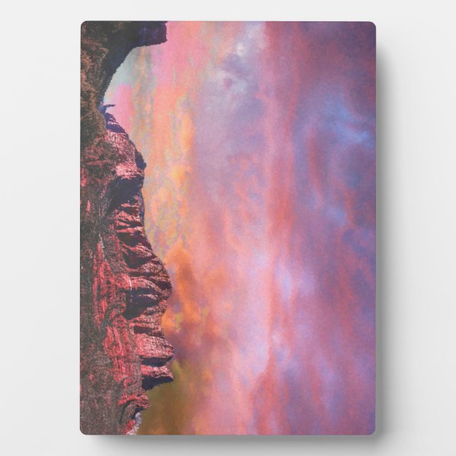 SEDONA ARIZONA Roter Rock Sunset Fotoplatte (Vorderseite)