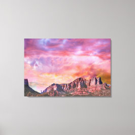 SEDONA ARIZONA Roter Rock Sunset Leinwanddruck
