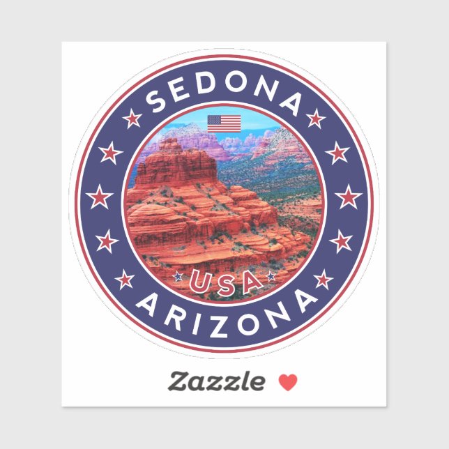Sedona Arizona, Sedona Aufkleber (Blatt)