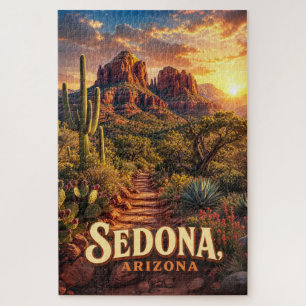 Sedona Arizona Sonnenuntergang Rote Felsen Wüsten