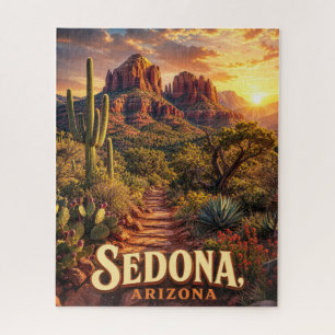 Sedona Arizona Sonnenuntergang Rote Felsen Wüsten