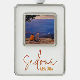 Sedona Arizona Souvenir Reise Geschenk Rahmen-Ornament Silber
