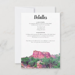 Sedona Arizona Spanish Dettales Card Einladung