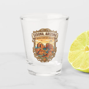 Sedona, Arizona USA Schnapsglas