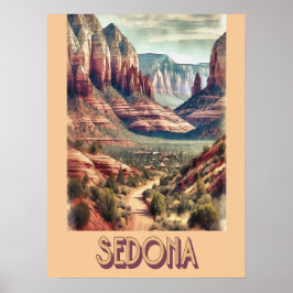 Sedona Arizona Vintag Poster