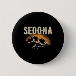 Sedona Arizona Vintage Berge Sonnenuntergang Wande Button