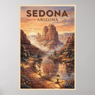 Sedona Arizona Vintage Reiseplakat Poster