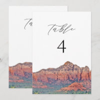 SEDONA Arizona Watercolor Carte Numéro de tableau