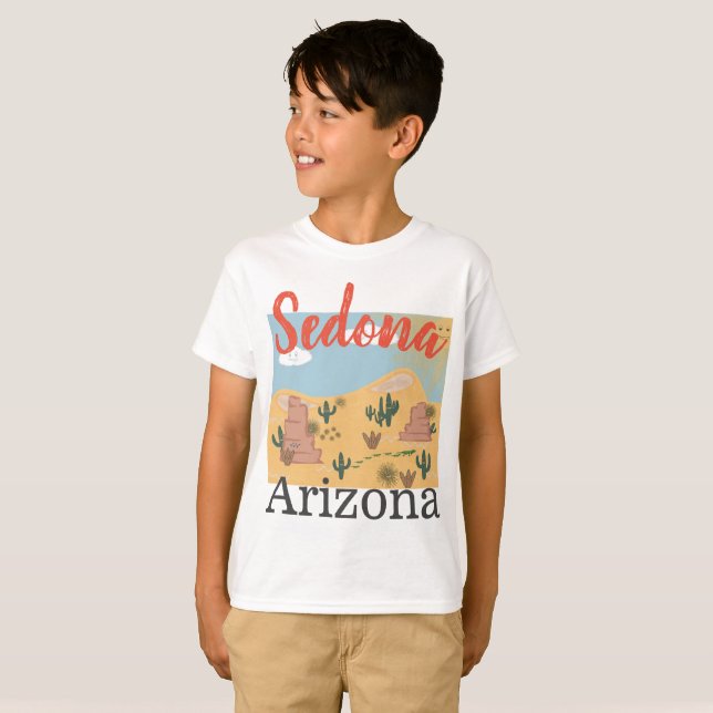 Sedona Arizona Wüste T - Shirt, Junge T-Shirt (Vorne ganz)