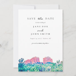 Sedona Arizona Wüstengebirge Save the Date