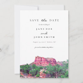 Sedona Arizona Wüstengebirge Save the Date
