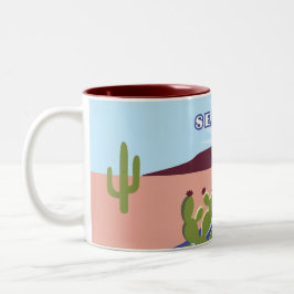 Sedona, Arizona Zweifarbige Tasse
