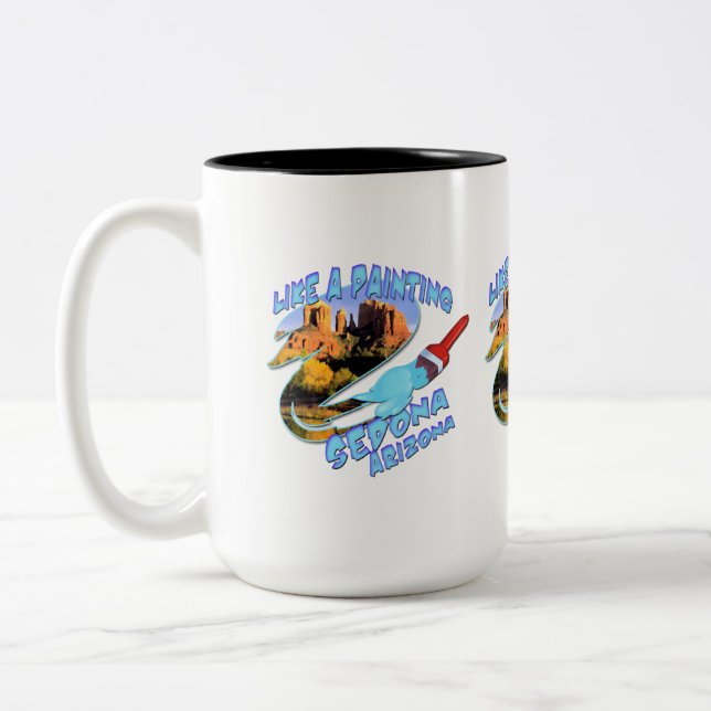 Sedona Arizona Zweifarbige Tasse (Links)