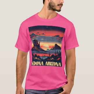 Sedona Az Wandern im Freien Berg Sedona Usa Retr T-Shirt