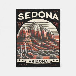 Sedona Az Wandern Outdoor Berg Sedona USA Retro Fleecedecke