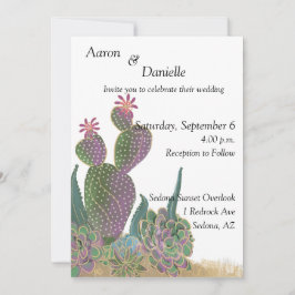 Sedona Cactus Blume Einladung