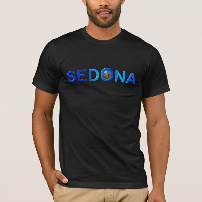 Sedona dans le T-shirt bleu (Devant)