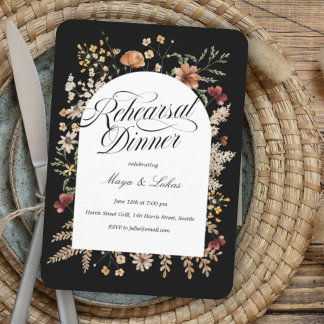 Sedona Garden Arched Probe Dinner Einladung