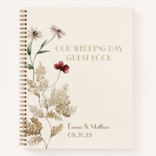 Sedona Garden Wedding Day Gästebuch Notizbuch