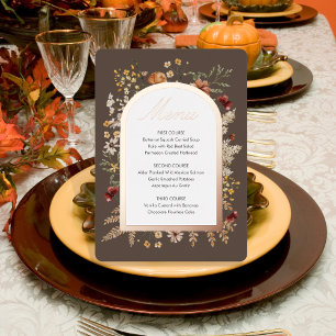 Sedona Garten Thanksgiving-Menü Folien-Einladung Folieneinladung