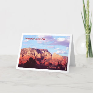 Sedona 'Greetings from Pat' Karte