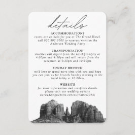 Sedona Mariage Détails Carte de boîtier