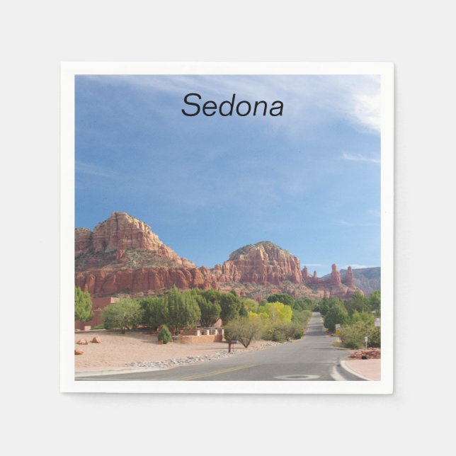 Sedona Red rocks Serviette (Vorderseite)