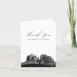 Sedona Schwarz-Weiß-Thank-you-Karte Dankeskarte