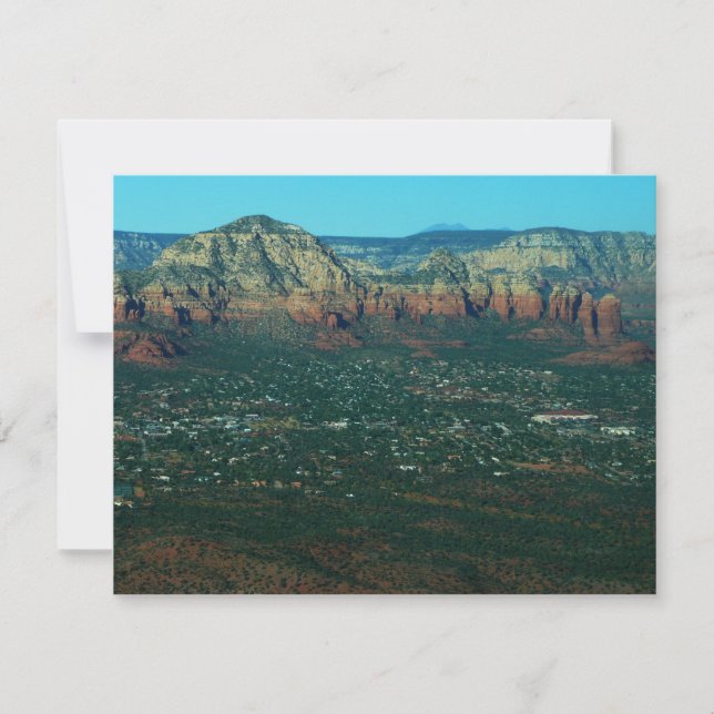 Sedona und Coffee Pot Rock aus der Luft (Vorderseite)