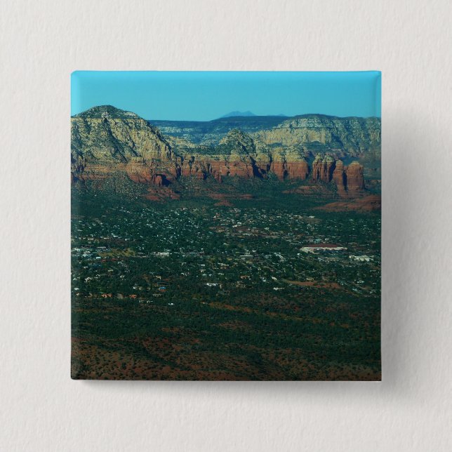 Sedona und Coffee Pot Rock aus der Luft Button (Vorderseite)