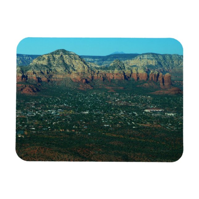 Sedona und Coffee Pot Rock aus der Luft Magnet (Horizontal)