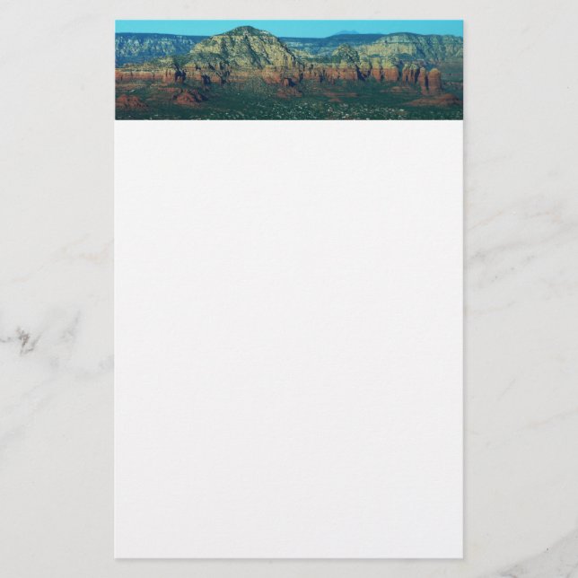 Sedona und Coffee Pot Rock von oben Briefpapier (Vorderseite)
