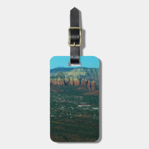 Sedona und Coffee Pot Rock von oben Gepäckanhänger