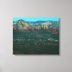 Sedona und Coffee Pot Rock von oben Leinwanddruck
