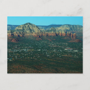 Sedona und Coffee Pot Rock von oben Postkarte