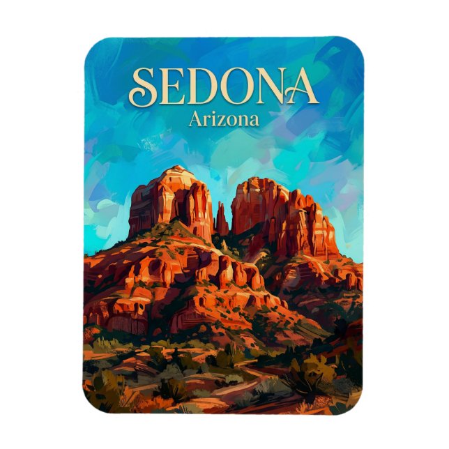 Sedona USA Magnet (Vertikal)