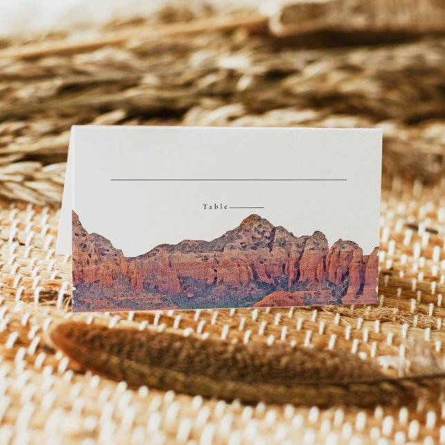 SEDONA Watercolor Desert Mariage Cartes de Place (Créateur téléchargé)