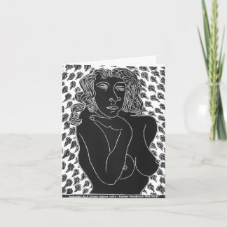 Seduction At A Simple Glance Folded Greeting Card Karte