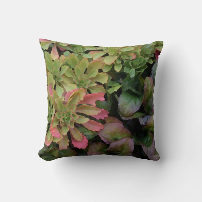 Sedum, Ajuga, Iris und Columbine Kissen (Vorderseite)