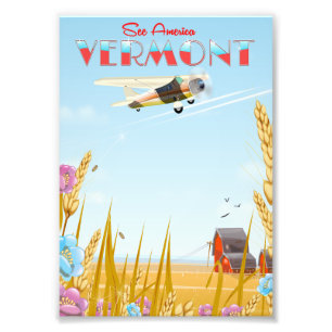 "See America" Vermont Rural Reiseplakat Fotodruck