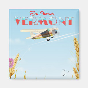 "See America" Vermont Rural Reiseplakat Magnet