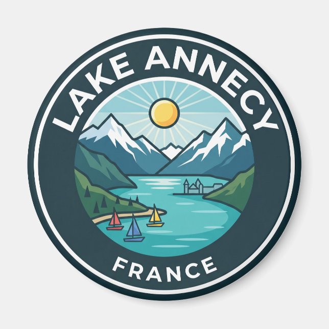 See Annecy Frankreich Magnet (Vorne)