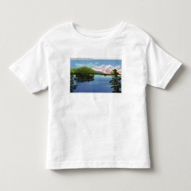 See-Ansicht des Fach-Felsen-Berges Kleinkind T-shirt (Vorderseite)