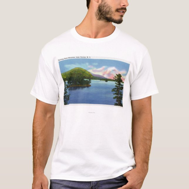 See-Ansicht des Fach-Felsen-Berges T-Shirt (Vorderseite)