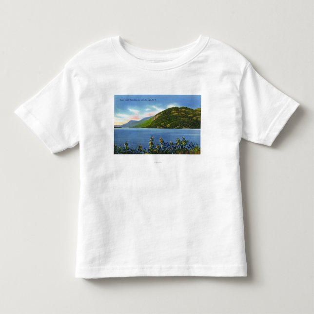 See-Ansicht des Rotwild-Sprungs-Berges Kleinkind T-shirt (Vorderseite)