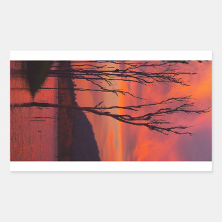 See Awoonga Sonnenuntergangsaufkleber Rechteckiger Aufkleber
