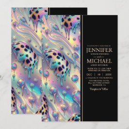 SEE BACK All-In-One Exotic Posh Wedding Invitation Einladung