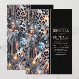 SEE BACK All-In-One Exotic Posh Wedding Invitation Einladung