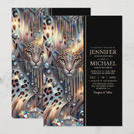 SEE BACK All-In-One Exotic Posh Wedding Invitation Einladung