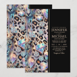 SEE BACK All-In-One Exotic Posh Wedding Invitation Einladung